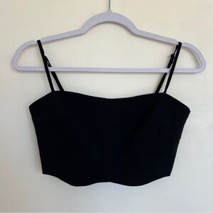 bustier style crop top